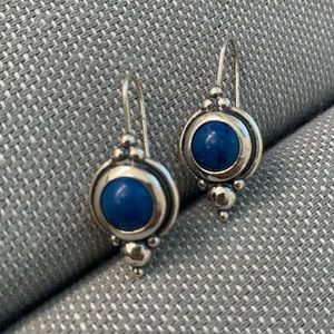 Sterling Silver Earrings with Lapis